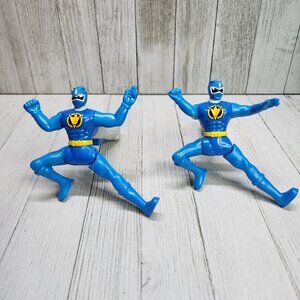 Power Rangers Dino Thunder Blue Ranger Action Figure Lightning Collection - 2pcs